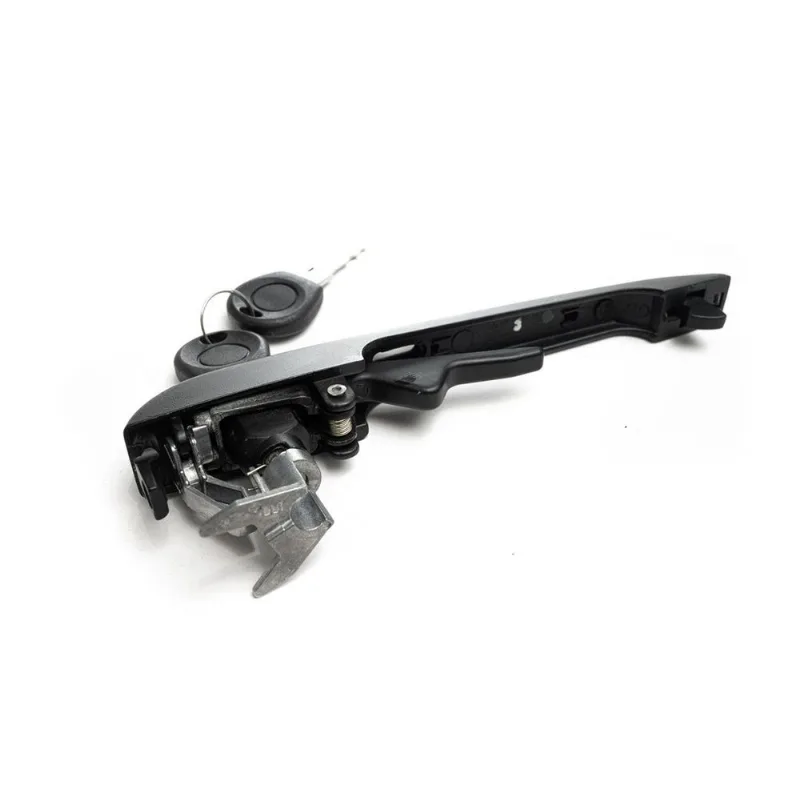 Maçaneta Externa da Porta Dianteira Com Chave Metal Zamac Friso Inox Esquerda VW Gol GI 80 a 96 Saveiro GI 82 a 86 Maçaneta Externa da Porta Com Chave