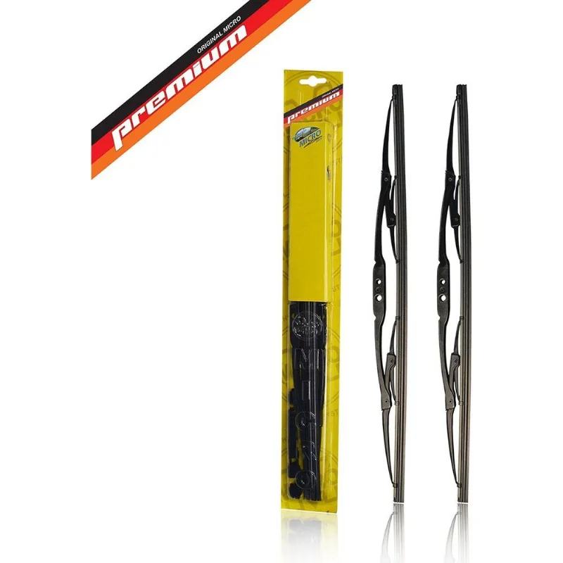 Par de Palhetas Metálica Micro 23 18 Pol Diant Honda Accord 93 a 02 Azera 07 a 10 BMW Série 3 98 a 05 Par de Palhetas Metálicas Micro Universal 18 23