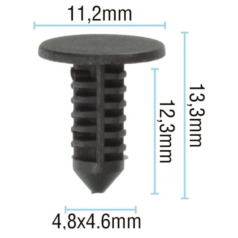 Grampo FORRAÇÃO LINHA FORD DIVERSOS 30PÇS Grampo de fixação