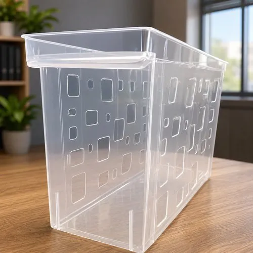 Caixa Multiuso Organizadora Plástica Retangular 21 Litros Transparente Alta Resistência Versátil