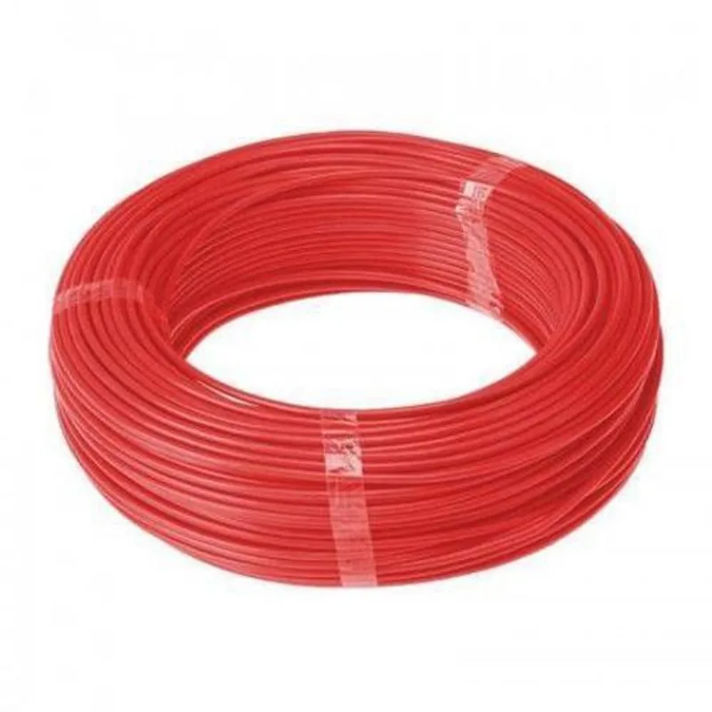 Kit 2 Rolos De Fio Cabo Flexível 6 Mm Vermelho 100Mts Cada