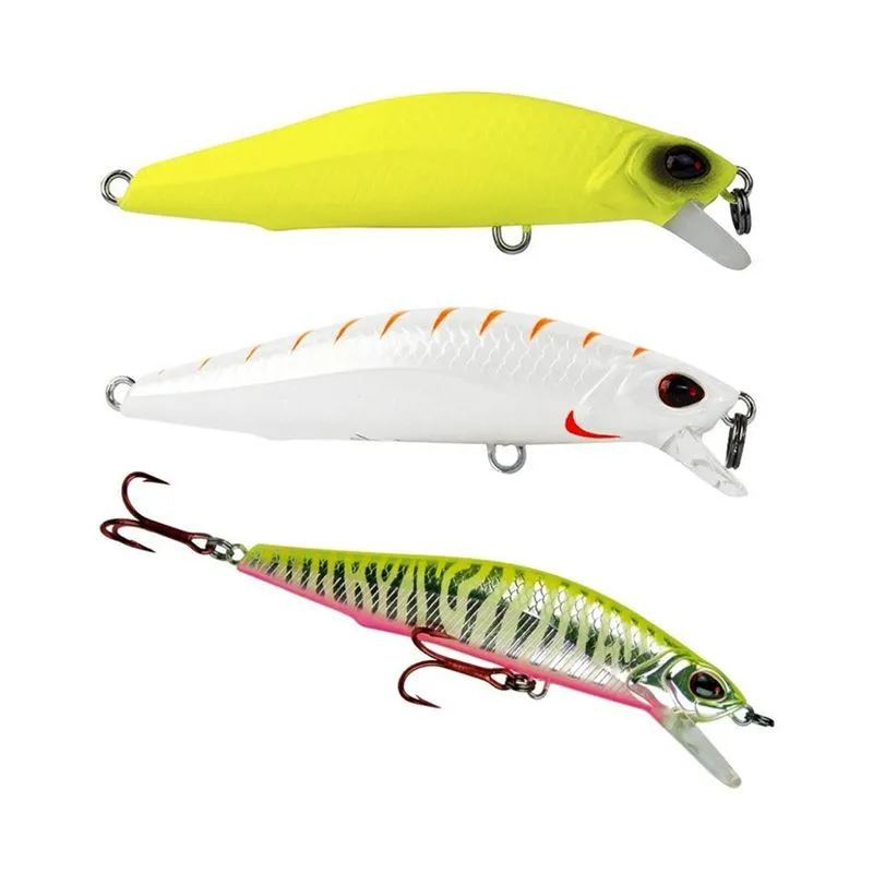 Kit 3 Iscas Artificiais Meia Água Marine Sports Raptor Minnow 90 9cm 11g