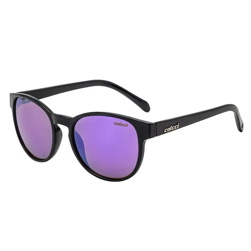 Óculos De Sol June Preto Brilho E Roxo Colcci