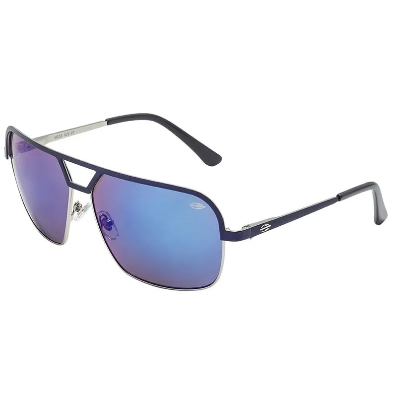 Óculos De Sol Azul Com Lente Espelhada M0033 Mormaii