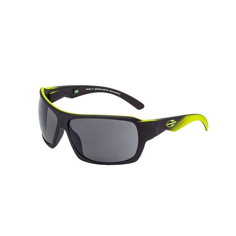Óculos De Sol Malibu Preto Lente Cinza Básica M0046 Mormaii