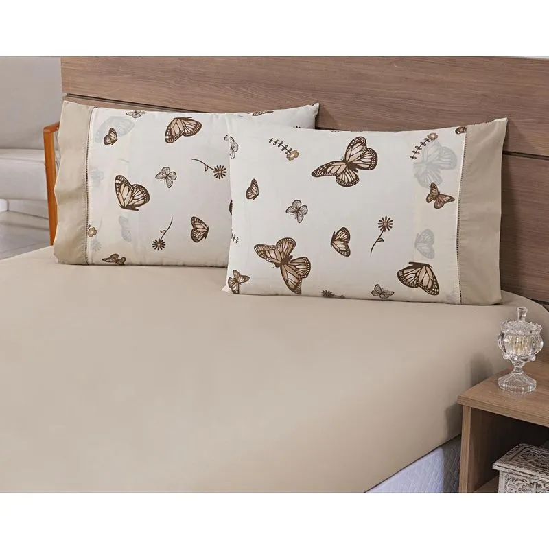 Kit 06 Fronhas Avulsas 80X60Cm Percal 100% Algodão 180 Fios