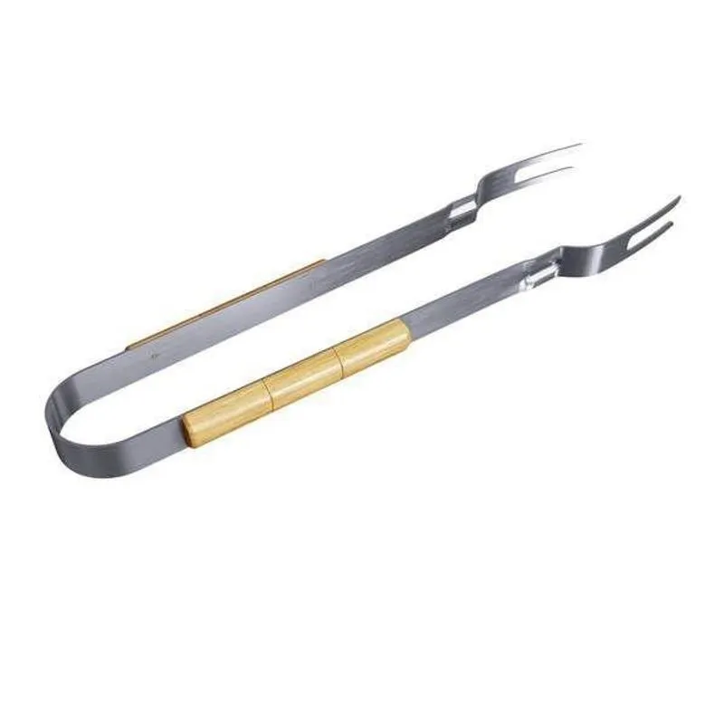 Garfo Pegador Em Inox Longo Multiuso