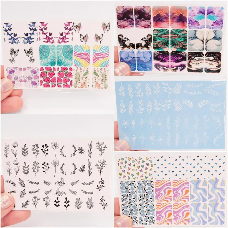 Películas Para Unhas - Laser - Cores Vibrantes - Kit 1 Unid
