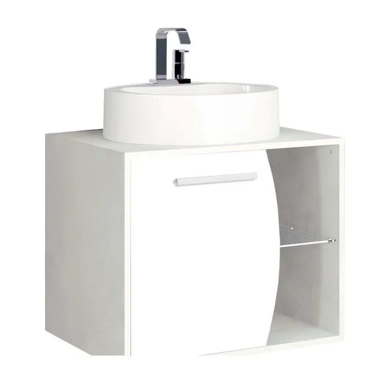 Gabinete 600 Garden suspenso 51x50,5cm branco Gaam