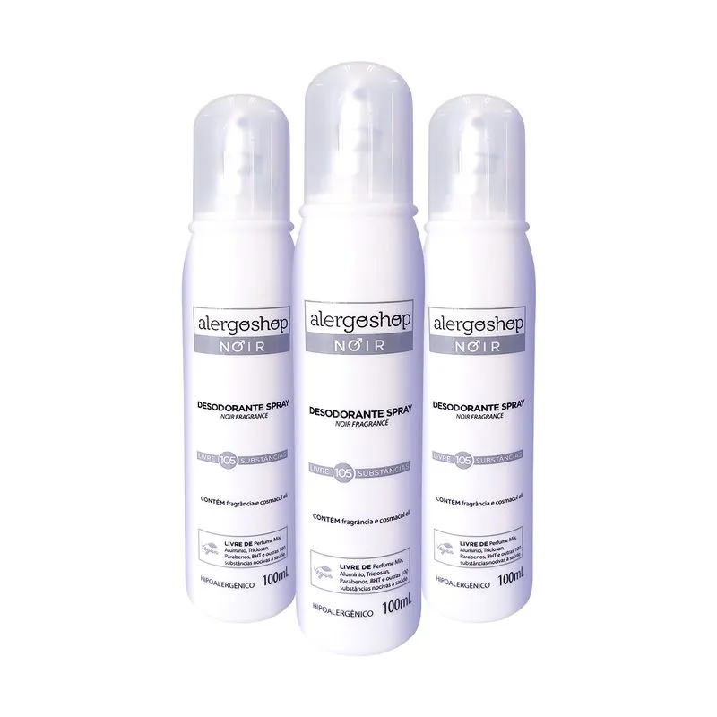 Kit Noir - Desodorante Spray 100ml 3 Unidades