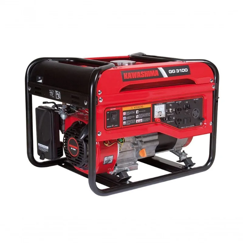 Gerador à Gasolina Kawashima Gg3100 3,1kw Mono Bivolt