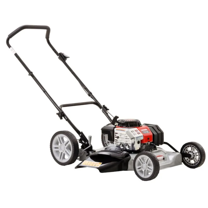 Cortador De Grama Kawashima Lr-200 H35 À Gasolina 3,5hp 122cc 2 Tempos Ideal Para Terrenos Inclinados E Rodas Com Rolamentos