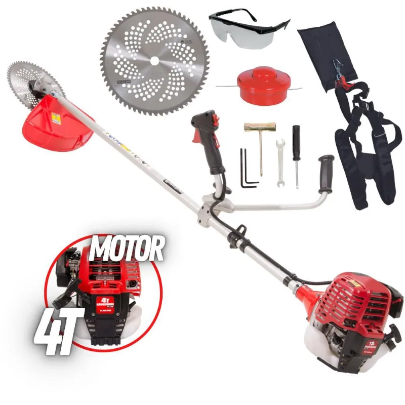 Roçadeira Lateral Profissional Com Motor 4 Tempos Para Trabalhos Pesados Kawashima KW330L4 34cc