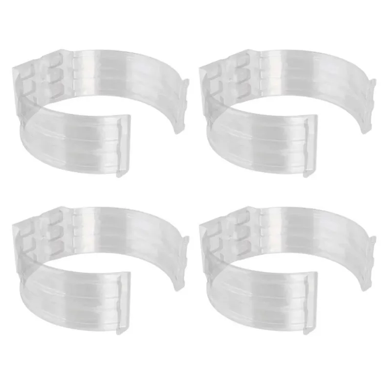 Kit 4 Abraçadeira Impacto Para Cano Tubo 50Mm 2'' Incolor