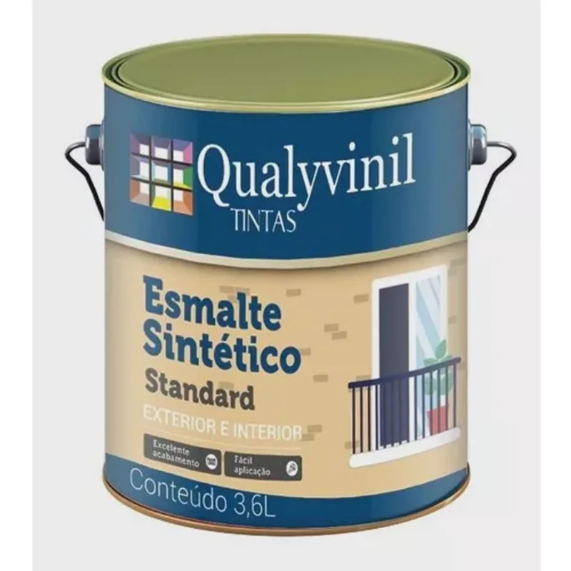 Esmalte Sintético Qualyvinil - Base Solvente 3,6 L Cinza Medio
