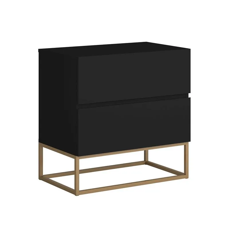 Mesinha De Cabeceira Eros 45cm Quarto Pés De Ferro Dourado