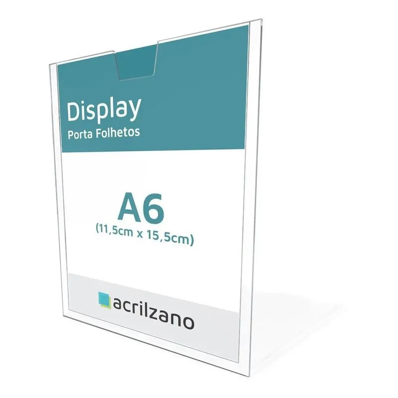 Display De Parede Folha Avisos A6 Vertical Com Fita