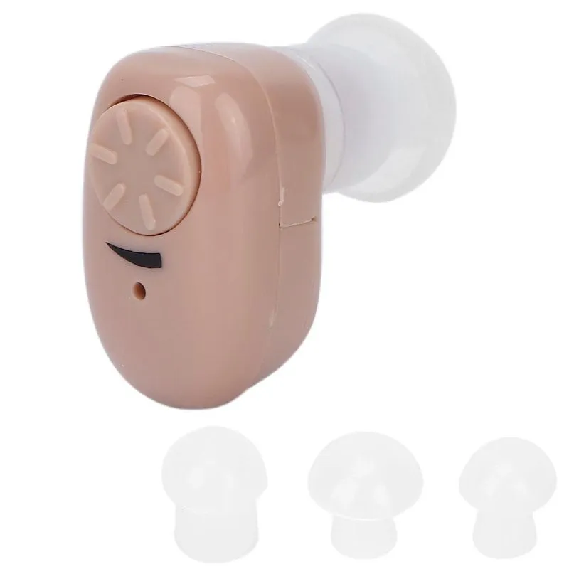 Mini Aparelho Auditivo Recarregável Amplificador Som Ouvido