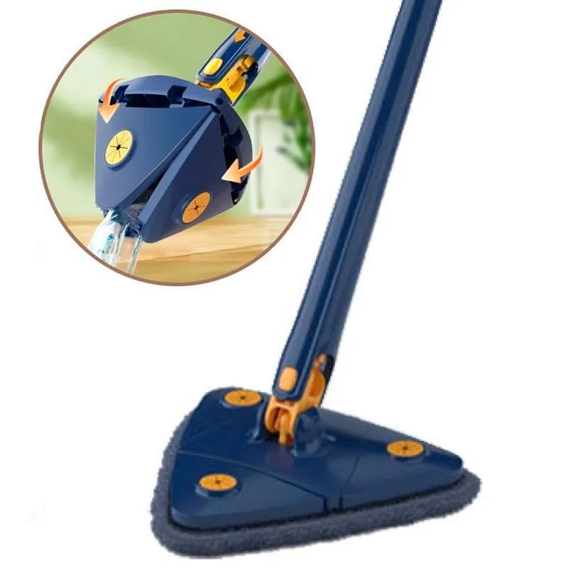 Mop Triangular Dobrável Limpeza Azulejos E Vidros Sem Marcas