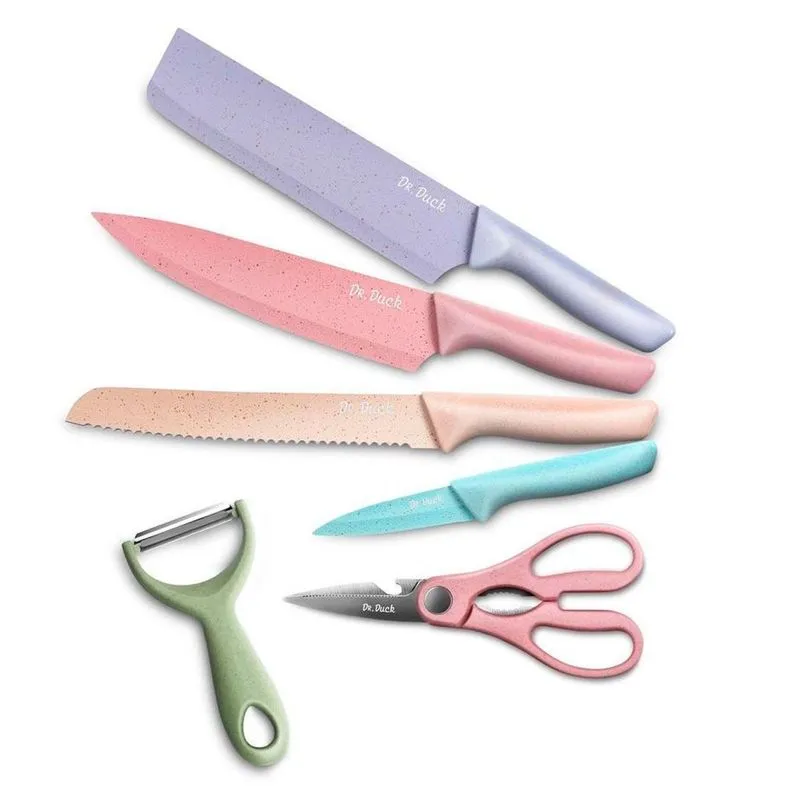 Kit Para Churrasqueiro Variado Colours Com 6pcs