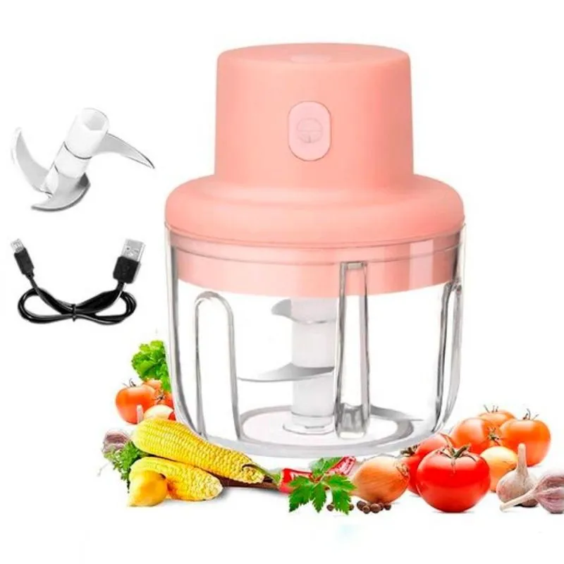 Processador Mini Alimentos Elétrico S/fio Cozinha Prática