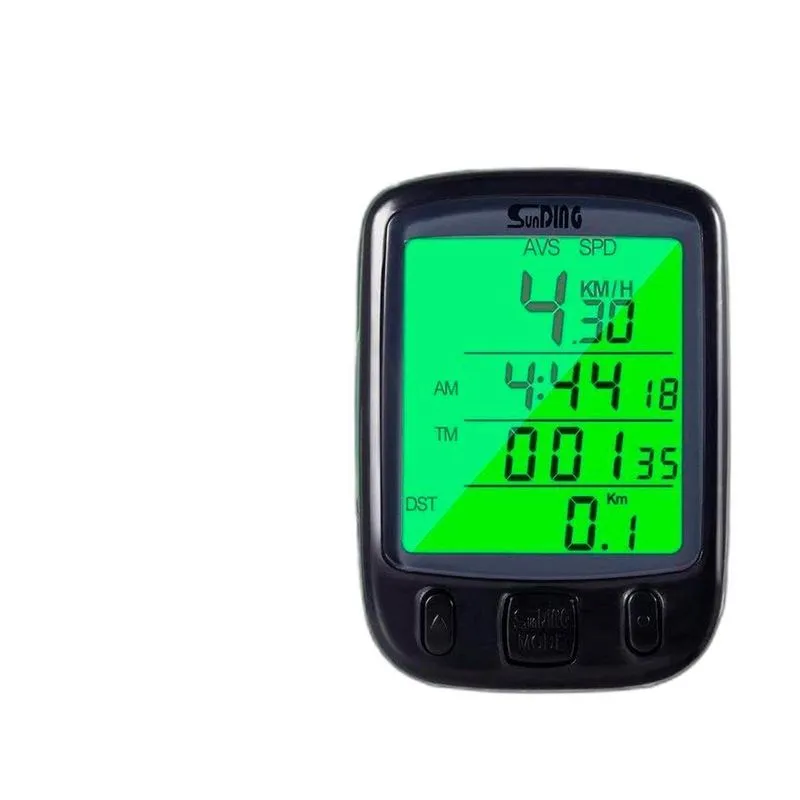 Ciclocomputador De Bicicleta Luz Noturna E Monitor Distância