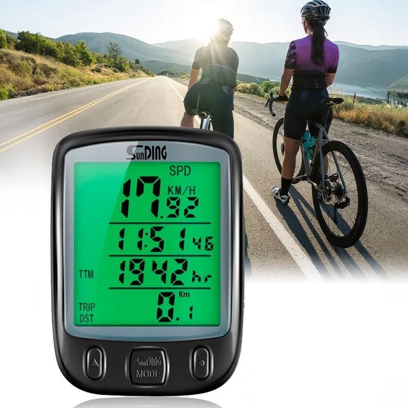 Computador Ciclismo Digital Iluminação Led E À Prova D'água