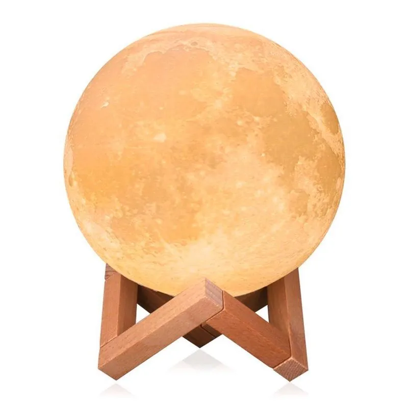 Abajur Lua Cheia 3d Umidificador Aromatizador Noites