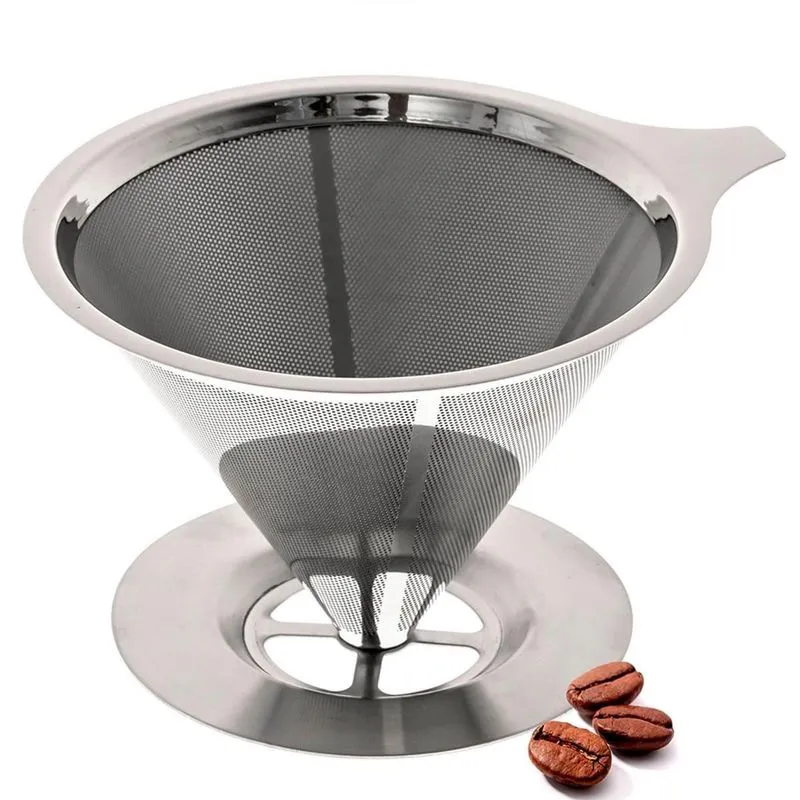 Filtro De Café Coador Aço Inox Tam 101 Reutilizável s/ Papel