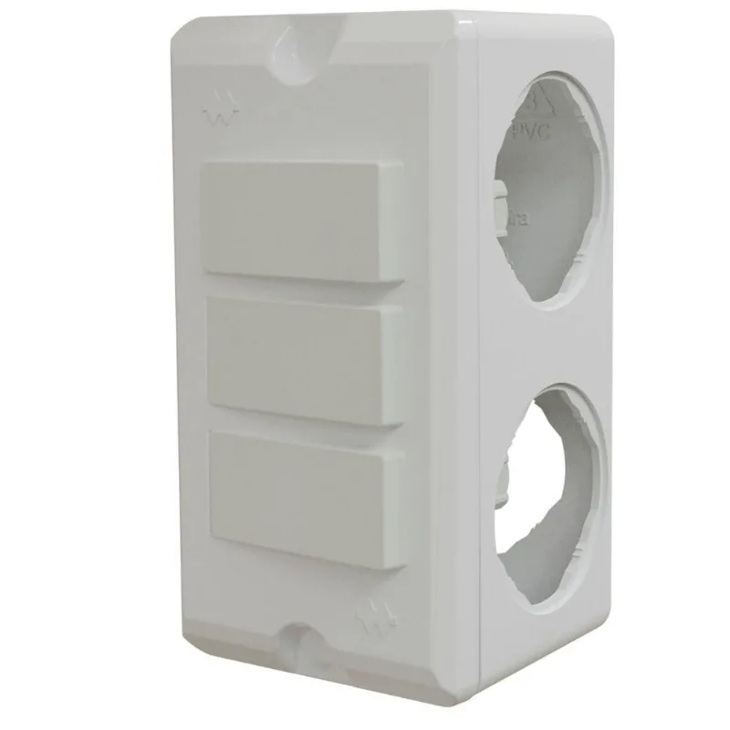 Conjunto Com 3 Interruptores Simples Poliwetzel Pvc - E017212042 - Wetzel