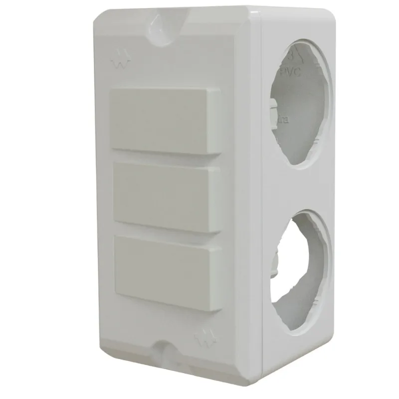 Conjunto com 3 Interruptores Paralelos Poliwetzel pvc - E017212142 - wetzel