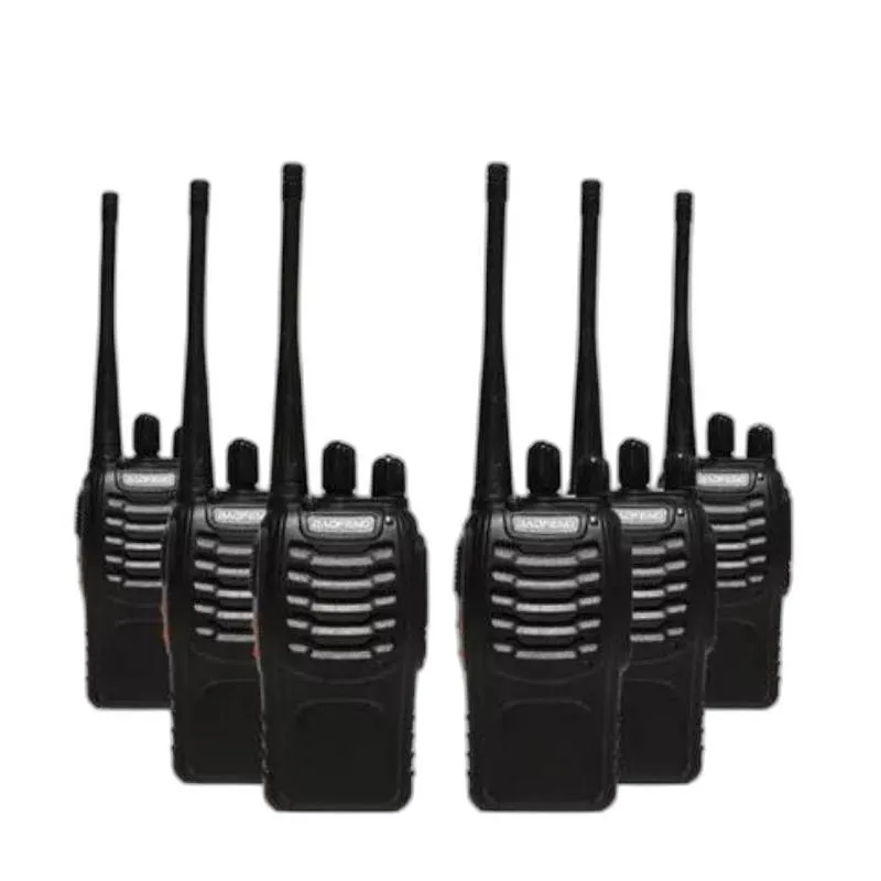 Kit 6 Radio Walk Talk Comunicador 16 Ch 12km Baofeng 777 Ht