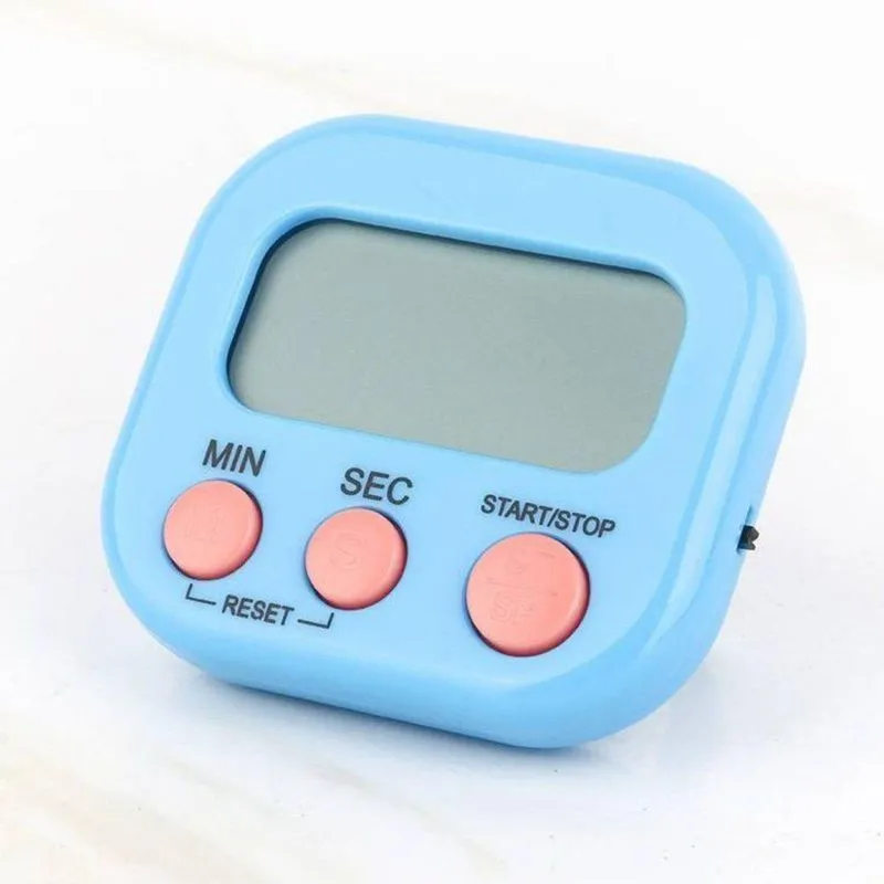 Relógio Digital Para Cozinha Mini Com Temporizador Plástico Vidro Magneto Top Rio Comercial
