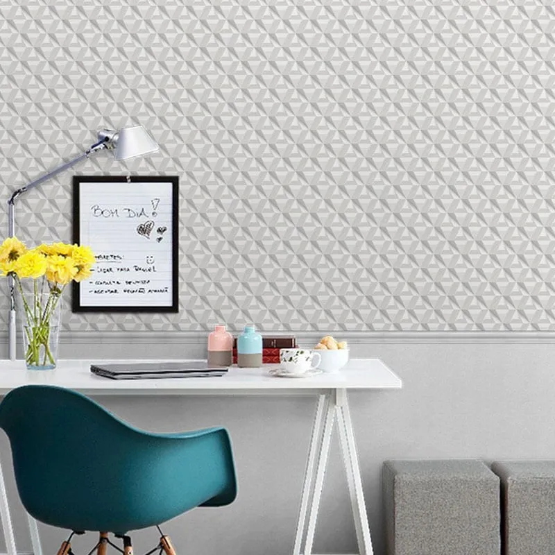Papel De Parede Adesivo Lavável Geométrico 0101 - 1M X 58Cm