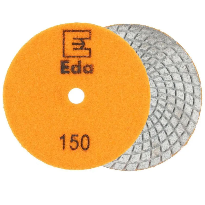 Disco Diamantado 100mm Brilho D Água Grão 150 Desbaste Pedra