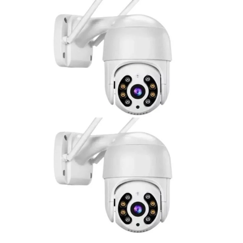 Kit 2 Câmera Segurança Wifi Smart Ip66 Yoosee Áudio