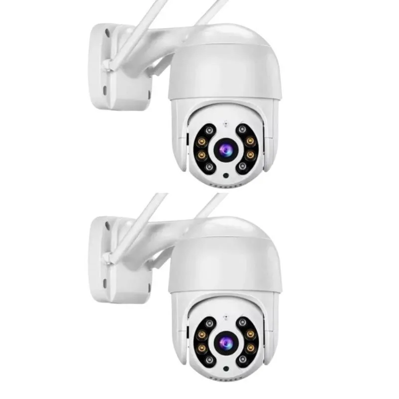Kit 2 Câmera Ip Yoosee Ptz Speed Dome Prova D'água