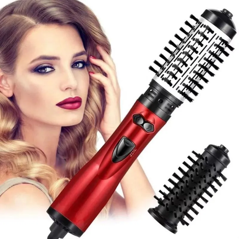 Escova Cabelo Alisar Rotativa Giratoria Seca Alisa E Modela