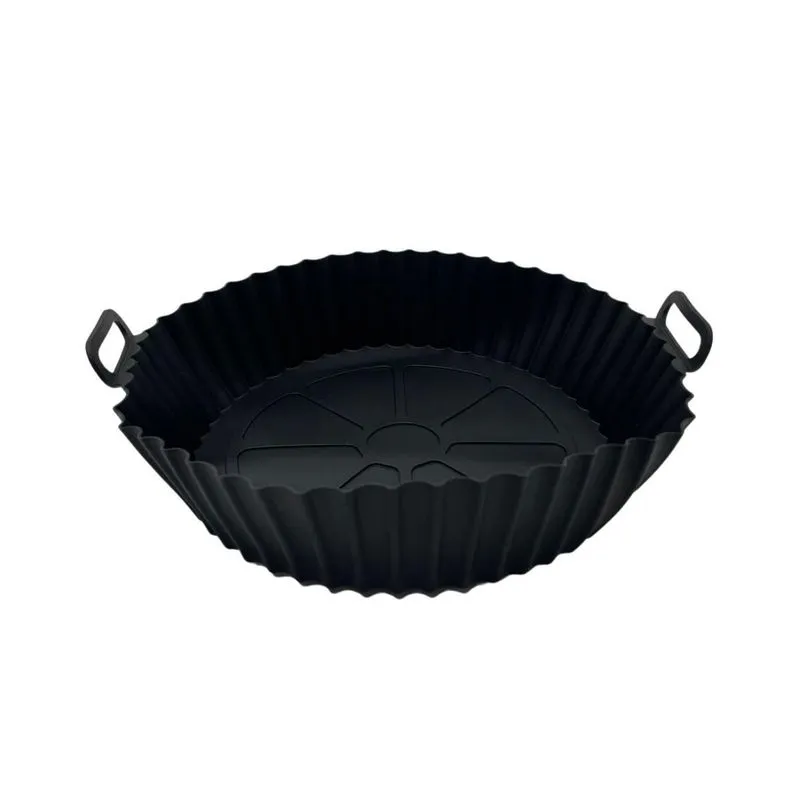 Forma Silicone Redonda Air Fryer Reutilizável 20cm