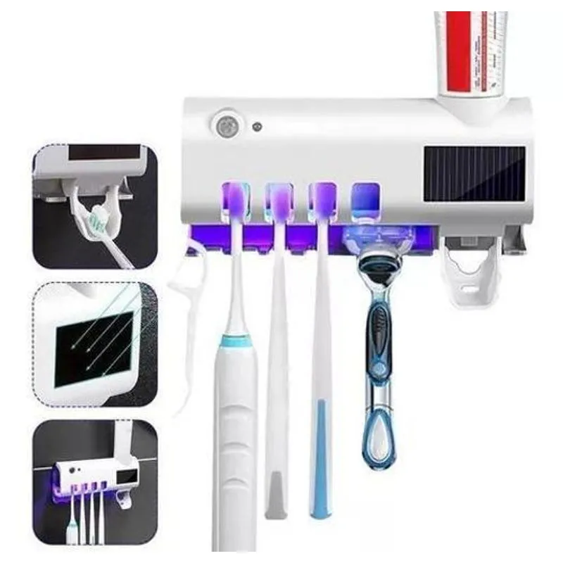 Suporte Bancada Pasta Dente Dispenser Automático E