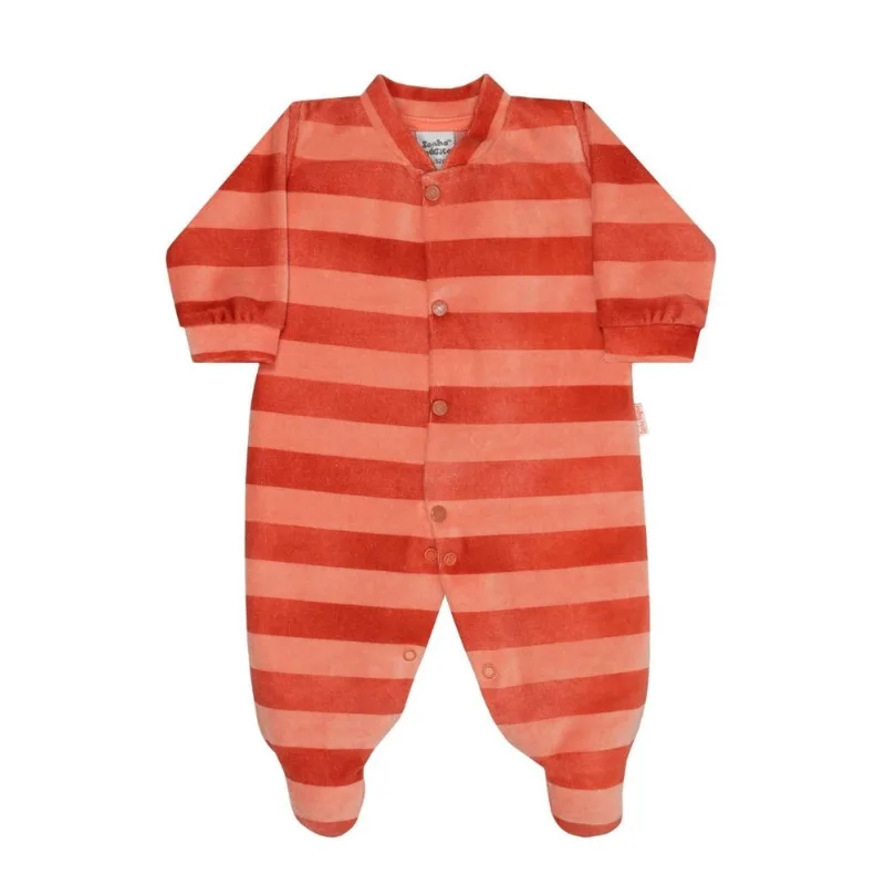 Macacão Bebê Longo Plush Lion Listras Laranja - Sonho Mágico PP / Laranja