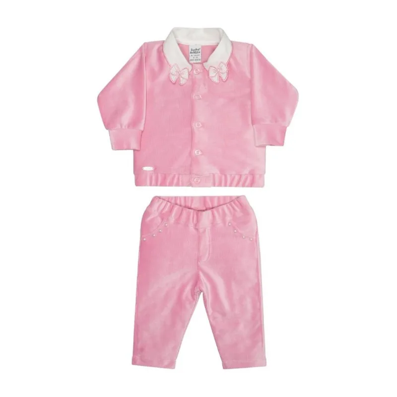 Conjunto Infantil Menina Plush Sweet Shine Rosa - Sonho Mágico 4 / Rosa