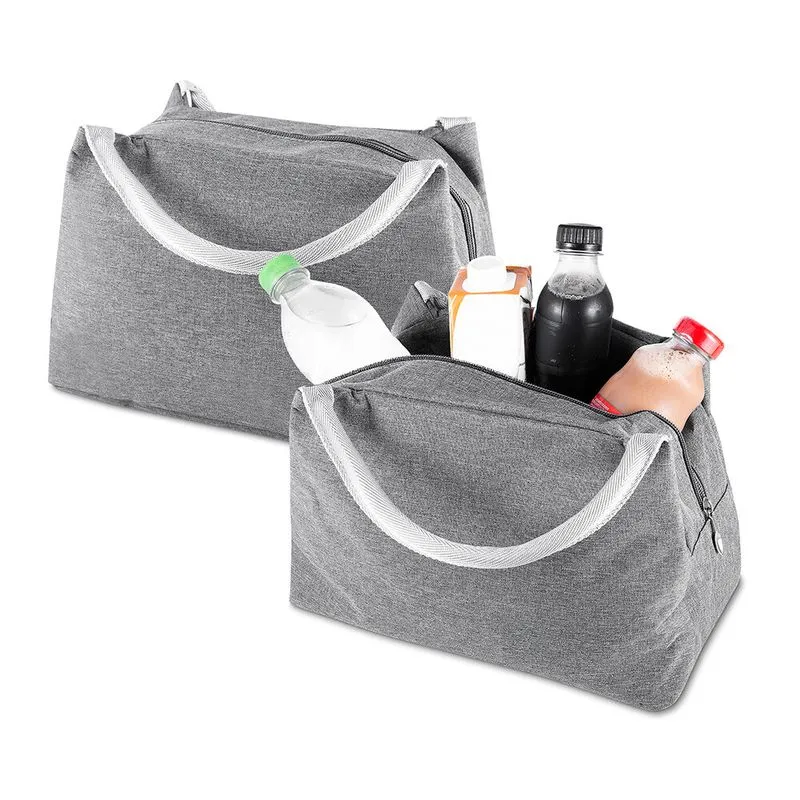 Bolsa Térmica 7l Poliéster Revestimento Alumínio Com Zíper Costurada
