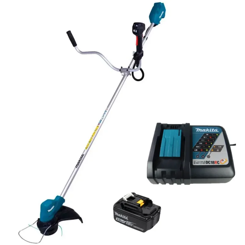 Roçadeira Lateral DUR187UZ Makita + Bat. 3.0Ah + Carregador Bivolt DC18RC