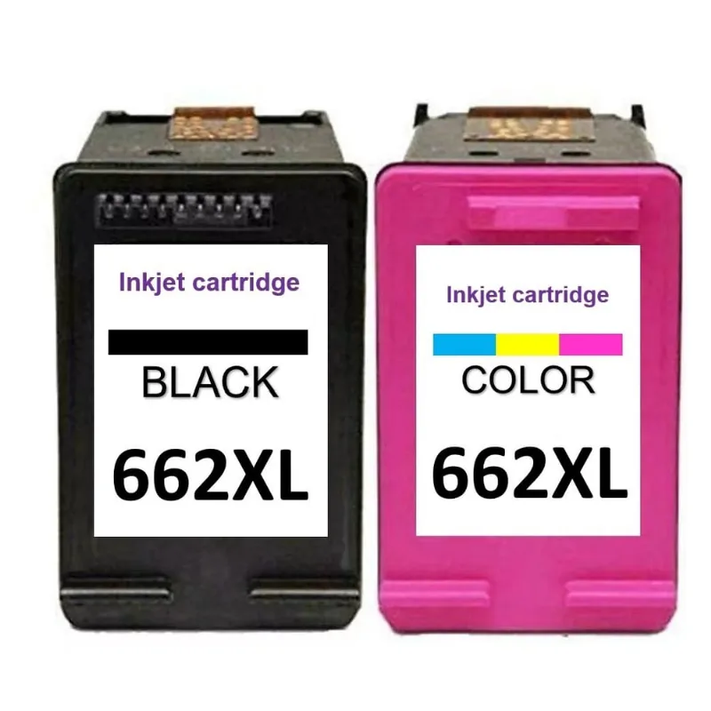 Cartucho 662 preto 662xl 662 xl color 2515 2516 3515 35106 compativel