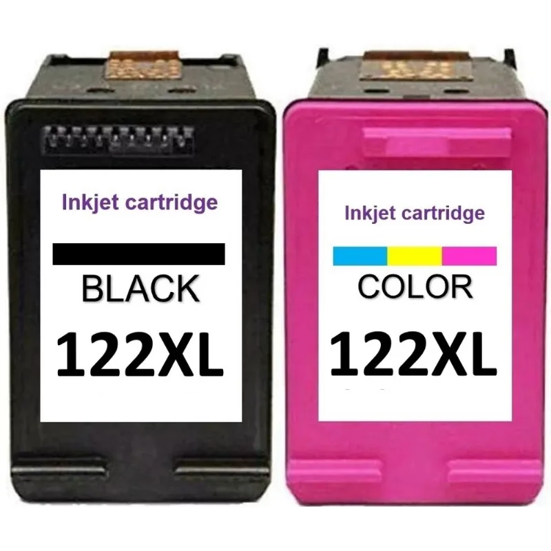 Kit Cartucho De Tinta Compatível 122xl 122 Preto 12ml + Cl