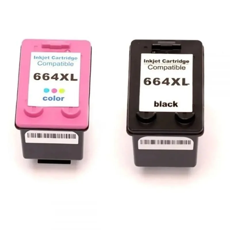 Kit cartucho 664xl compatível preto e color