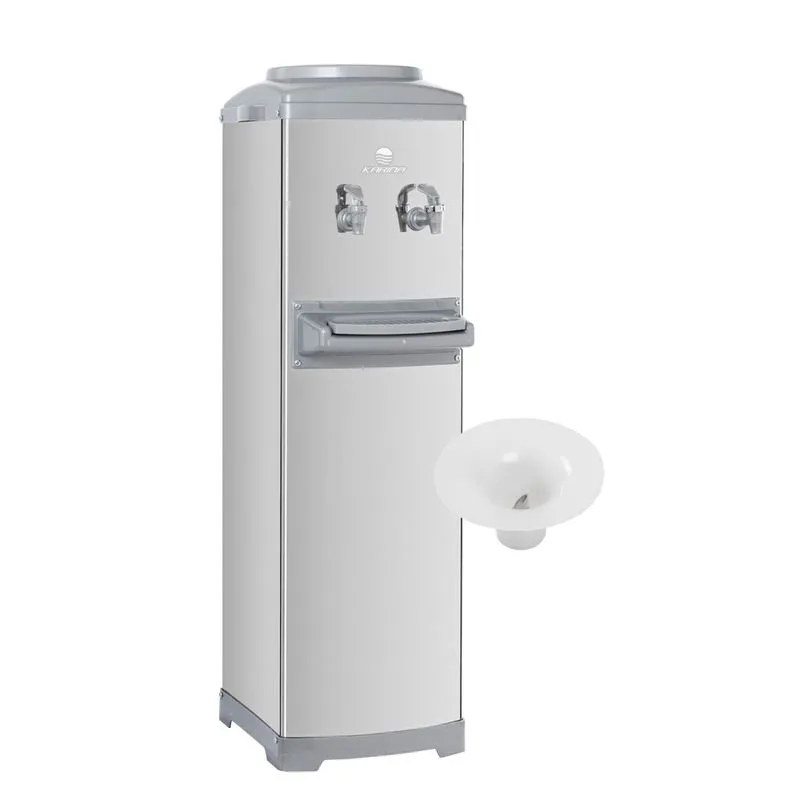Bebedouro Coluna Compressor Aço Inox com Furador Galão Karina