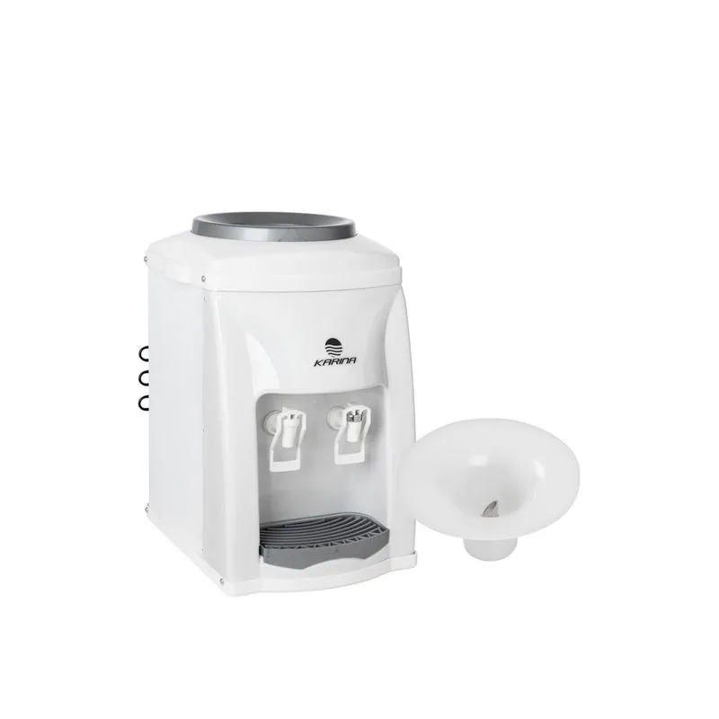 Bebedouro de Mesa Furador Galão Compressor Preto Inox Karina