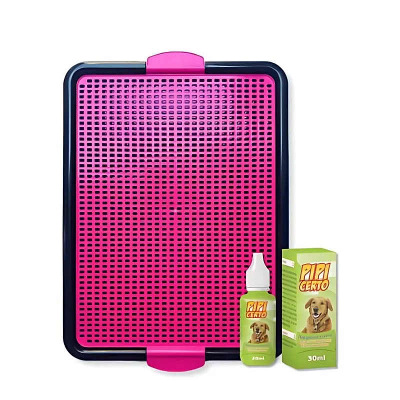 Kit Tapete Higiênico P/ Cachorro Lavável + Pipi Certo